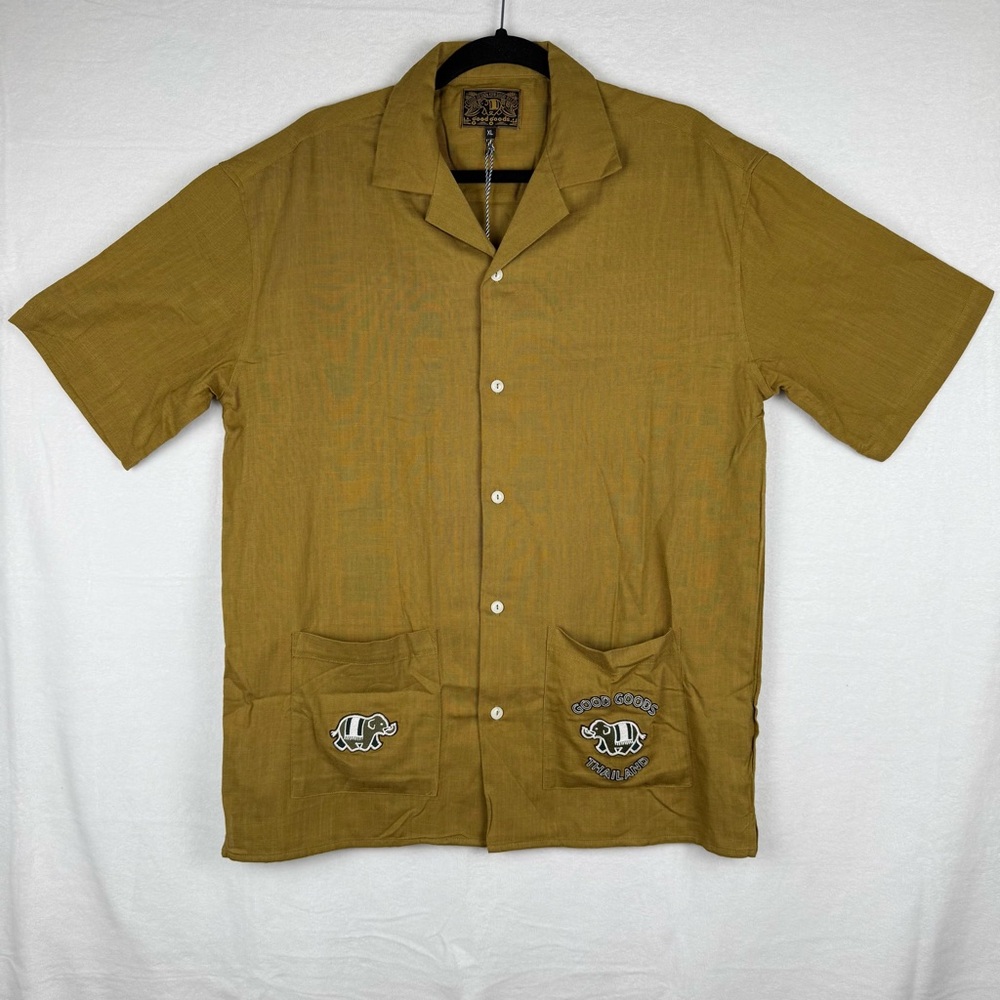 Thailand Good Goods Green Men’s XL Button-Up Shirt from Thailand, NWT